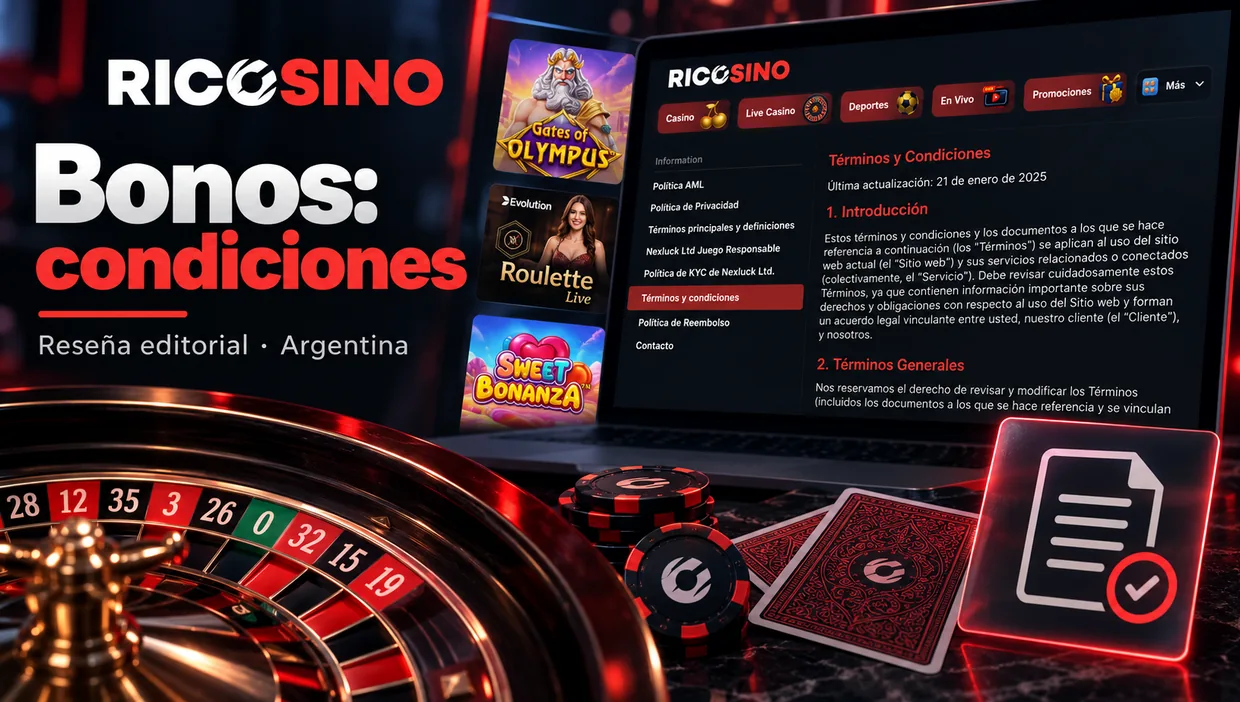 Ilustración editorial con el borde de una ruleta, cartas boca abajo y un ícono de condiciones, sin cifras