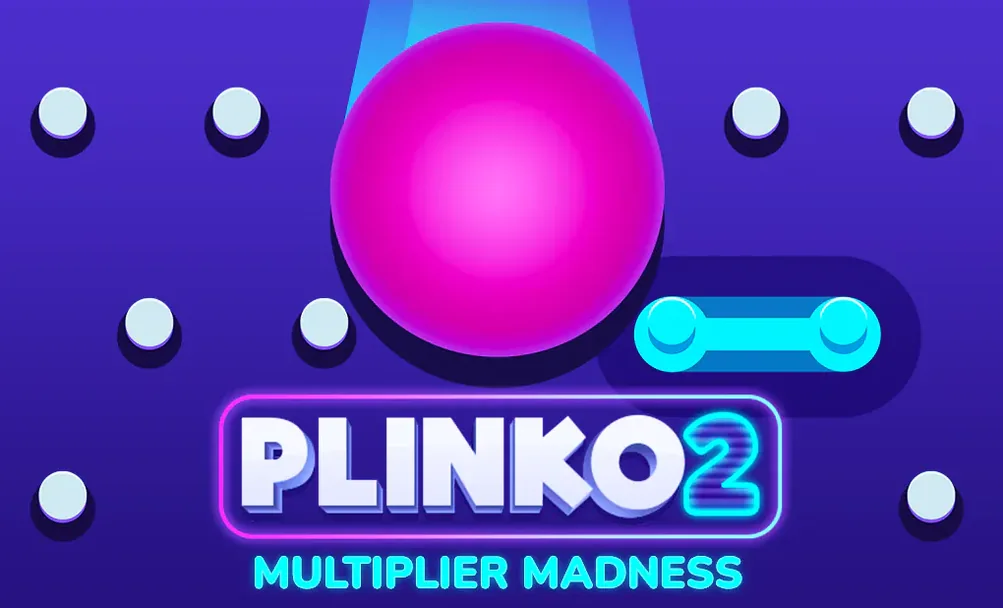 Arte promocional de Plinko 2 publicado por BGaming